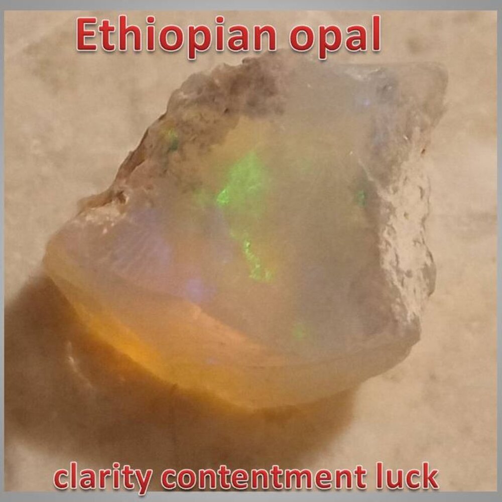 HIGH GRADE Ethiopian  OPAL stone rock crystal 03